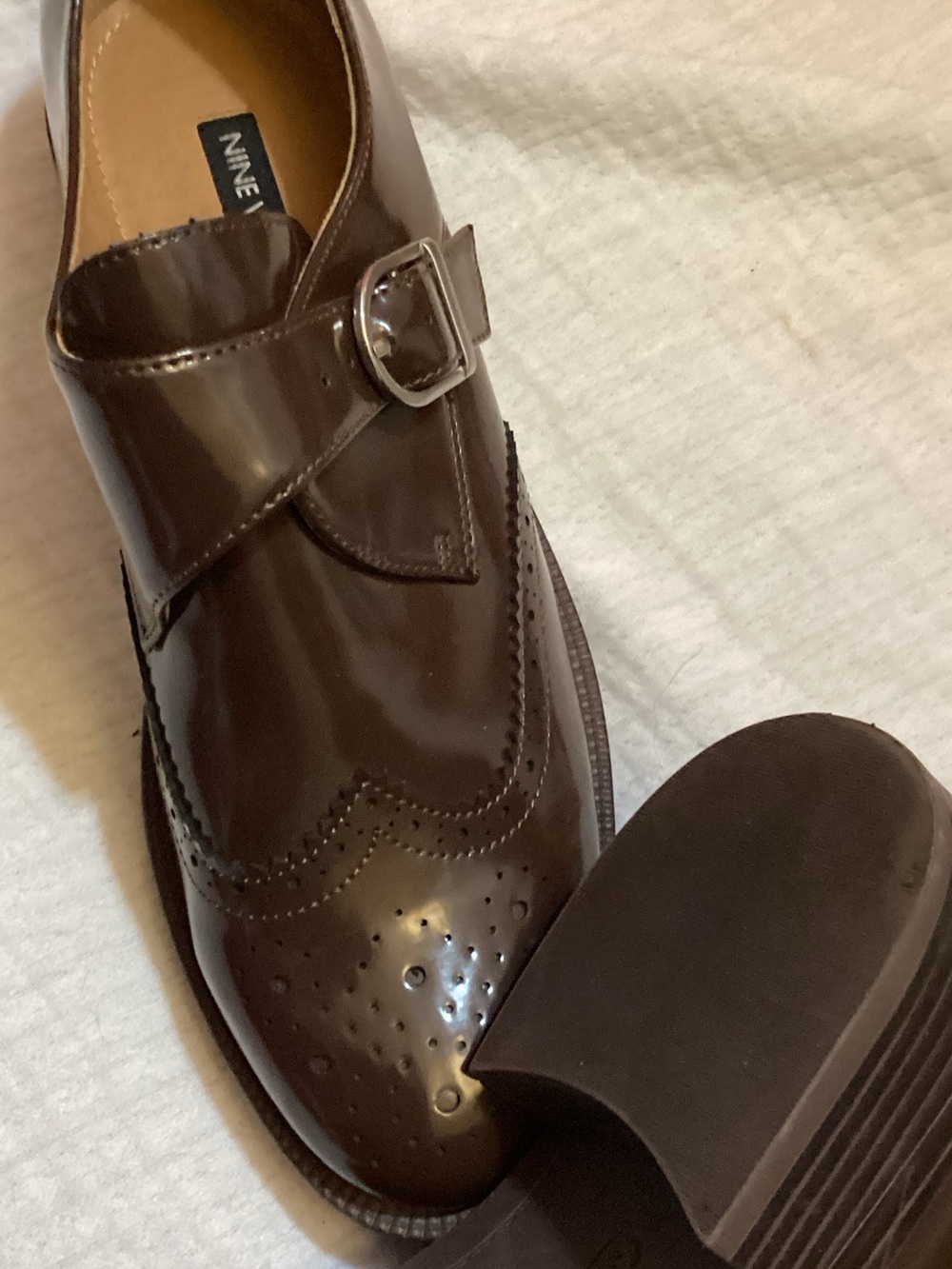 Brogue Monk Strap Oxfords Nine West - Picture 4 of 6